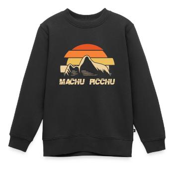 Machu Picchu Inka Gedenkstätte Peru Berg - Kinder Premium Organic Sweatshirt - Schwarz - Vorne - AI Model Kid Female (0cm)
