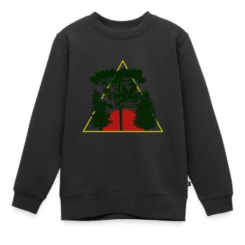 Arbre - Sweat Premium enfant bio - noir - Devant - AI Model Kid Female (0cm)
