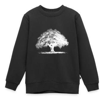 Arbre - Sweat Premium enfant bio - noir - Devant - AI Model Kid Female (0cm)