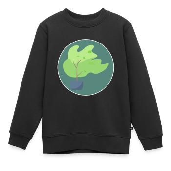 Arbre - Sweat Premium enfant bio - noir - Devant - AI Model Kid Female (0cm)