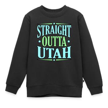 Utah abenteuer geschenk - Kinder Premium Organic Sweatshirt - Schwarz - Vorne - AI Model Kid Female (0cm)
