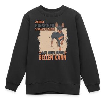 Hundehalter Training Pinscher Hundesport Pinscher - Kinder Premium Organic Sweatshirt - Schwarz - Vorne - AI Model Kid Female (0cm)