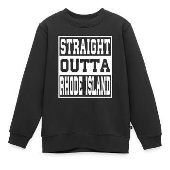 Rhode Island Spruch Lustig Rhode Island Geschenk - Kinder Premium Organic Sweatshirt - Schwarz - Vorne - AI Model Kid Female (0cm)