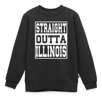 Illinois Spruch Lustig Illinois Geschenk - Kinder Premium Organic Sweatshirt - Schwarz - Vorne - AI Model Kid Female (0cm)