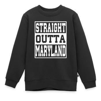 Maryland disant drôle Maryland Cadeau - Sweat Premium enfant bio - noir - Devant - AI Model Kid Female (0cm)