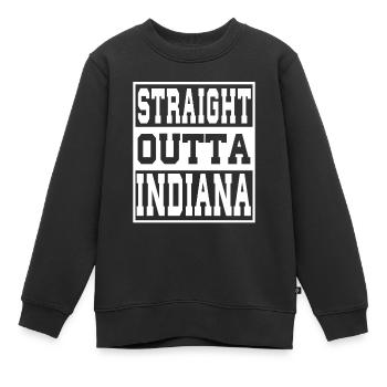Indiana dit drôle Indiana Cadeau - Sweat Premium enfant bio - noir - Devant - AI Model Kid Female (0cm)
