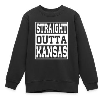 Kansas disant drôle Kansas Cadeau - Sweat Premium enfant bio - noir - Devant - AI Model Kid Female (0cm)