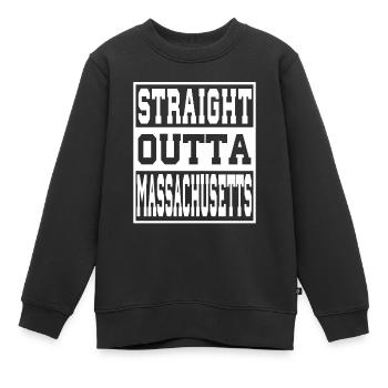Massachusetts Spruch Lustig Massachusetts Geschenk - Kinder Premium Organic Sweatshirt - Schwarz - Vorne - AI Model Kid Female (0cm)