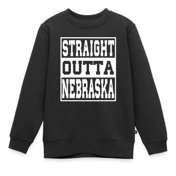 Nebraska disant drôle Nebraska Cadeau - Sweat Premium enfant bio - noir - Devant - AI Model Kid Female (0cm)