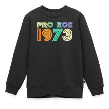 Pro Roe 1973 - Sweat Premium enfant bio - noir - Devant - AI Model Kid Female (0cm)
