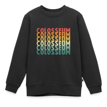 Kolosseum aus Rom in Italien - Kinder Premium Organic Sweatshirt - Schwarz - Vorne - AI Model Kid Female (0cm)