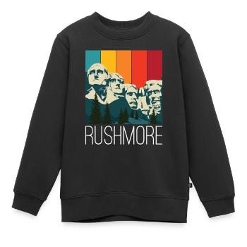 Rushmore Dakota US Präsidenten Denkmal - Kinder Premium Organic Sweatshirt - Schwarz - Vorne - AI Model Kid Female (0cm)