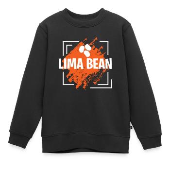 Lima Bean fantastic Design - Kinder Premium Organic Sweatshirt - Schwarz - Vorne - AI Model Kid Female (0cm)