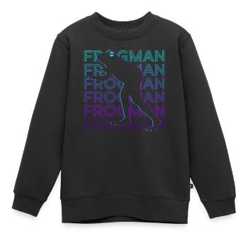 Loveland Froschmann Cryptozoologie des cryptides - Sweat Premium enfant bio - noir - Devant - AI Model Kid Female (0cm)