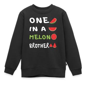 Einer in einer Melone - Kinder Premium Organic Sweatshirt - Schwarz - Vorne - AI Model Kid Female (0cm)