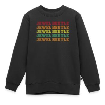Magnifiques coléoptères - Sweat Premium enfant bio - noir - Devant - AI Model Kid Female (0cm)