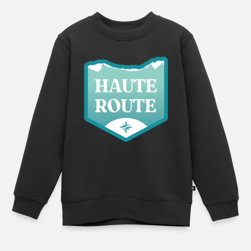 Kungsleden - Suède - Sweat Premium enfant bio - noir