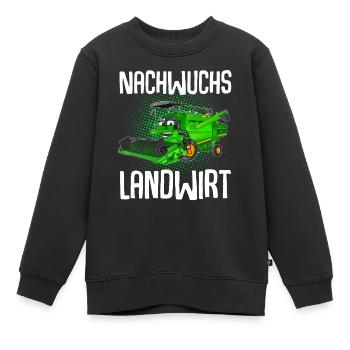Nachwuchs Landwirt - Kinder Premium Organic Sweatshirt - Schwarz - Vorne - AI Model Kid Female (0cm)