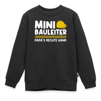 Bauleiter Bauherr Richtfest - Kinder Premium Organic Sweatshirt - Schwarz - Vorne - AI Model Kid Female (0cm)