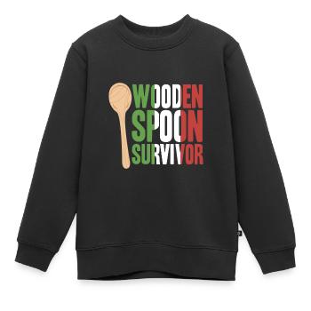 Wooden Spoon Survivor - Kinder Premium Organic Sweatshirt - Schwarz - Vorne - AI Model Kid Female (0cm)