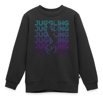 Jonglieren Jongleur Retro - Kinder Premium Organic Sweatshirt - Schwarz - Vorne - AI Model Kid Female (0cm)