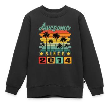Awesome Since 2014 - Kinder Premium Organic Sweatshirt - Schwarz - Vorne - AI Model Kid Female (0cm)