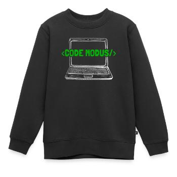 Programmierer Coder Software Entwickler - Kinder Premium Organic Sweatshirt - Schwarz - Vorne - AI Model Kid Female (0cm)
