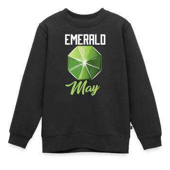 Pierres précieuses - Sweat Premium enfant bio - noir - Devant - AI Model Kid Female (0cm)