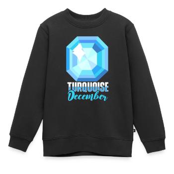 Pierres précieuses - Sweat Premium enfant bio - noir - Devant - AI Model Kid Female (0cm)