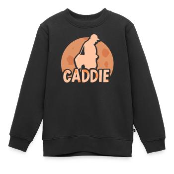Caddie Profession Golfeur Golfeur Golf - Sweat Premium enfant bio - noir - Devant - AI Model Kid Female (0cm)