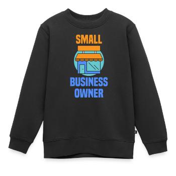 Inhaber Eines Kleinunternehmens Gründer CEO - Kinder Premium Organic Sweatshirt - Schwarz - Vorne - AI Model Kid Female (0cm)