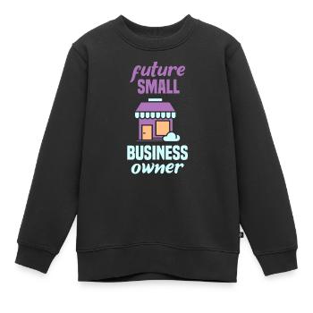 Zukünftiger Inhaber Eines Kleinunternehmens CEO - Kinder Premium Organic Sweatshirt - Schwarz - Vorne - AI Model Kid Female (0cm)