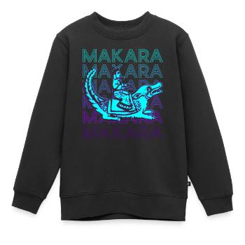 Makara Hindu-Mythologie Antike Hindu-Retro - Kinder Premium Organic Sweatshirt - Schwarz - Vorne - AI Model Kid Female (0cm)