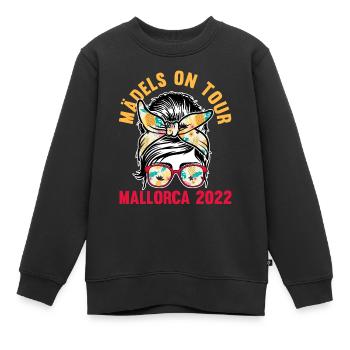 Mädels on Tour Mallorca 2022 - Kinder Premium Organic Sweatshirt - Schwarz - Vorne - AI Model Kid Female (0cm)
