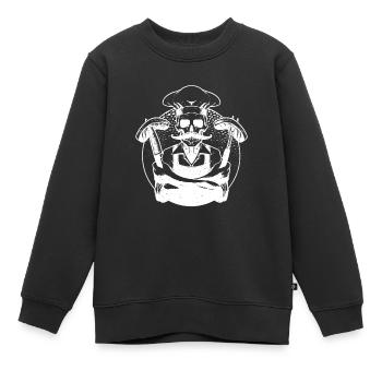 Meilleur Chef Étoilé Chef Hobby Chef - Sweat Premium enfant bio - noir - Devant - AI Model Kid Female (0cm)