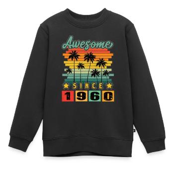 Awesome Since 1960 - Kinder Premium Organic Sweatshirt - Schwarz - Vorne - AI Model Kid Female (0cm)