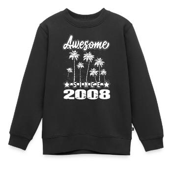 Awesome Since 2008 - Kinder Premium Organic Sweatshirt - Schwarz - Vorne - AI Model Kid Female (0cm)