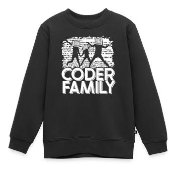 Programmierer Coder Software Entwickler - Kinder Premium Organic Sweatshirt - Schwarz - Vorne - AI Model Kid Female (0cm)