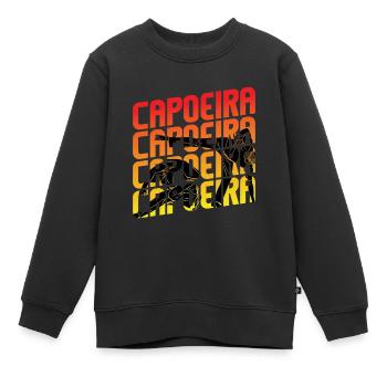 Capoeira Afro-Arts Martiaux Brésiliens Arts Martiaux - Sweat Premium enfant bio - noir - Devant - AI Model Kid Female (0cm)