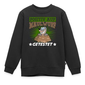Maulwurf Mole Maulwurfshügel Maulwürfe - Kinder Premium Organic Sweatshirt - Schwarz - Vorne - AI Model Kid Female (0cm)
