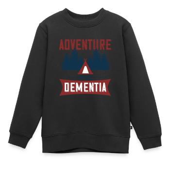 Abenteuer vor Demenz - Kinder Premium Organic Sweatshirt - Schwarz - Vorne - AI Model Kid Female (0cm)