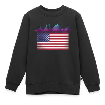 DISC-JOCKEY - Sweat Premium enfant bio - noir - Devant - AI Model Kid Female (0cm)