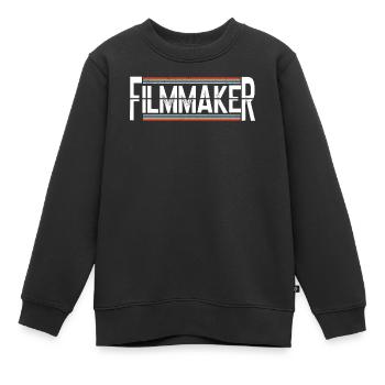 Filmemacher Filmregisseur Produzent Filmschaffende - Kinder Premium Organic Sweatshirt - Schwarz - Vorne - AI Model Kid Female (0cm)