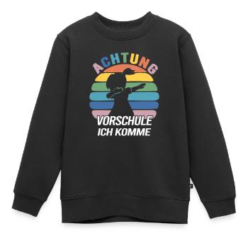 Vorschulkind Verabschieden Kindergarten Vorschule - Kinder Premium Organic Sweatshirt - Schwarz - Vorne - AI Model Kid Female (0cm)