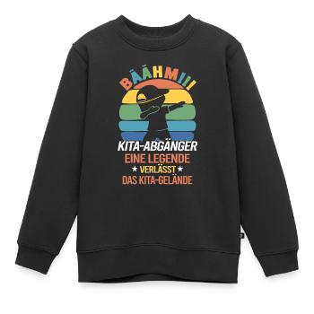 Kita Abgänger 2026 Abschied Kindergarten - Kinder Premium Organic Sweatshirt - Schwarz - Vorne - AI Model Kid Female (0cm)