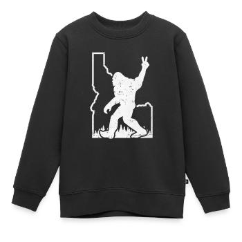 Idaho Berge Weinlese - Kinder Premium Organic Sweatshirt - Schwarz - Vorne - AI Model Kid Female (0cm)