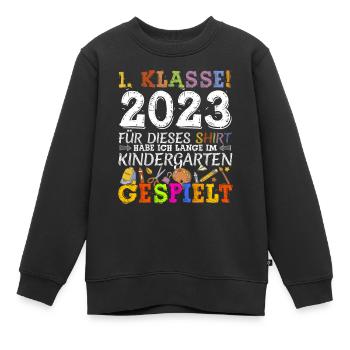 Kinder Kindergarten Absolvent 2023 Kita Geschenk - Kinder Premium Organic Sweatshirt - Schwarz - Vorne - AI Model Kid Female (0cm)
