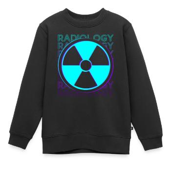 Radiologue en radiologie Rad Tech Retro - Sweat Premium enfant bio - noir - Devant - AI Model Kid Female (0cm)