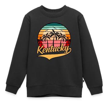 Kentucky reisen geschenk - Kinder Premium Organic Sweatshirt - Schwarz - Vorne - AI Model Kid Female (0cm)