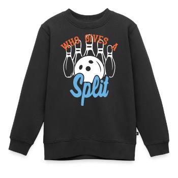 Geteilte Entscheidung - Kinder Premium Organic Sweatshirt - Schwarz - Vorne - AI Model Kid Female (0cm)